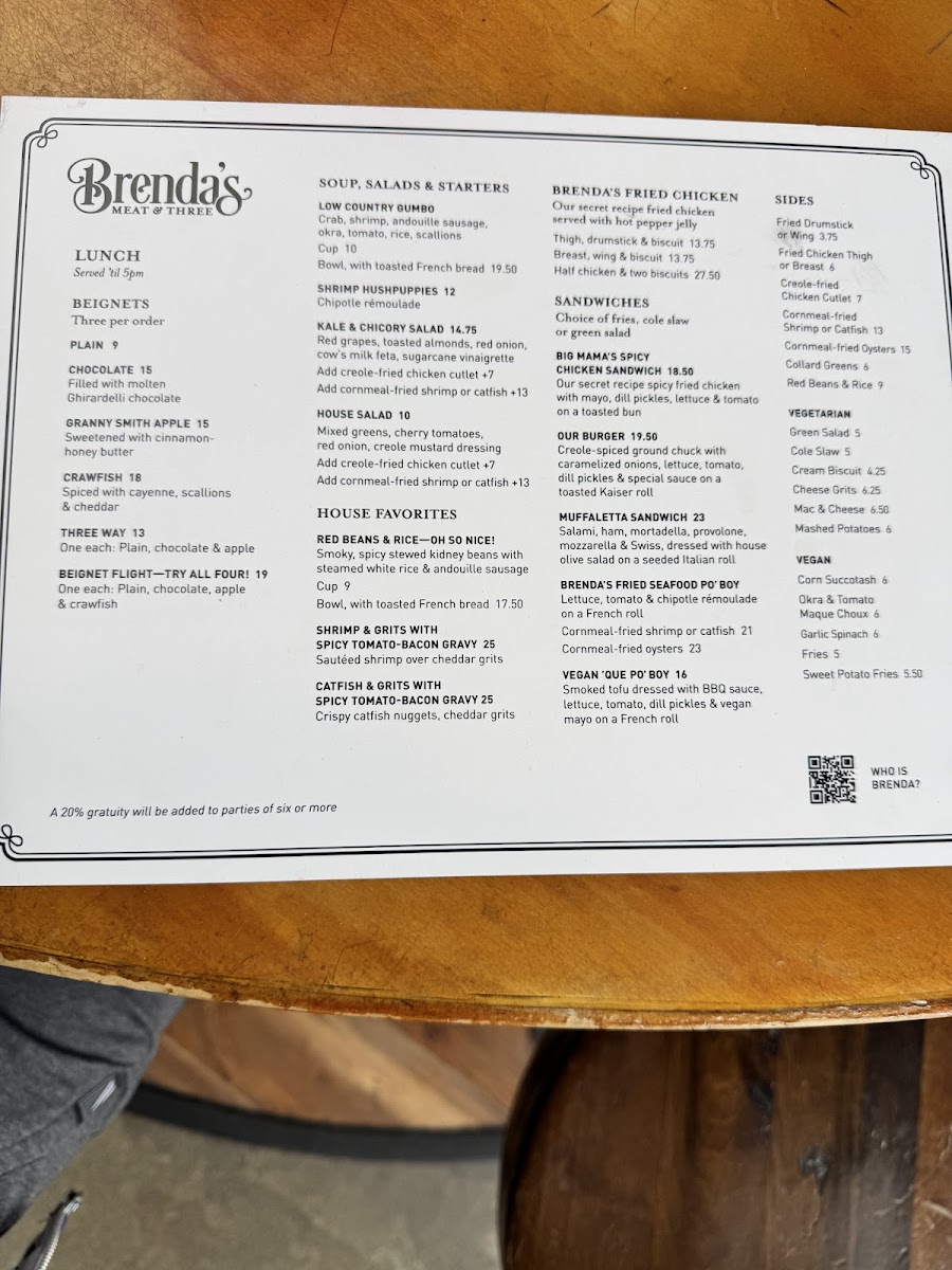 Brenda's Meat & Three Menu - Image 4