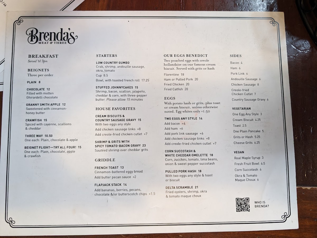Brenda's Meat & Three Menu - Image 6